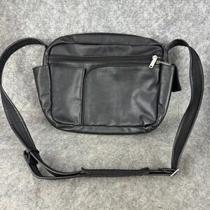 Daymakers Santa Barbara Be Safe Bags Black‎ Purse Crossbody Leather RFID Travel